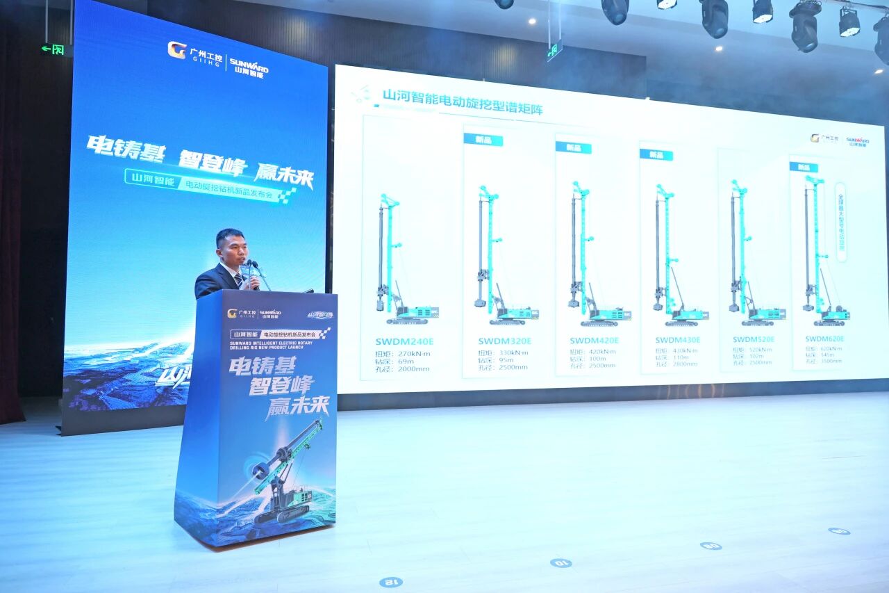 冰球突破智能进行电动旋挖钻机新品颁布会，收成1.2亿元订单